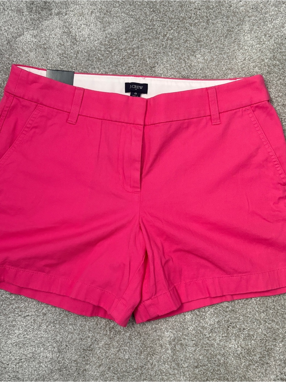 J. Crew Hot Pink Chino Bermuda Shorts
